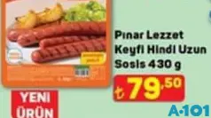 PINAR LEZZET KEYFİ HİNDİ UZUN SOSİS 430 G